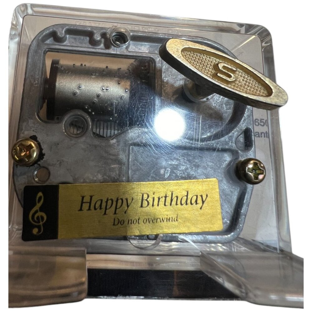 Vtg 1980s MARY ENGELBREIT Acrylic MUSICAL Picture Frame w Happy Birthday Card - Picture 6 of 16